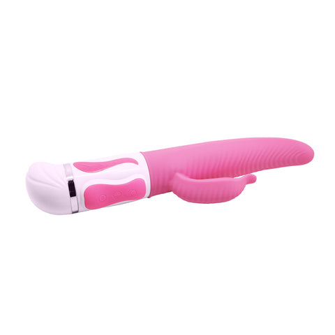 Pretty Love Antonie Twisting Rabbit Vibrator in Pink Silicone Vibrators