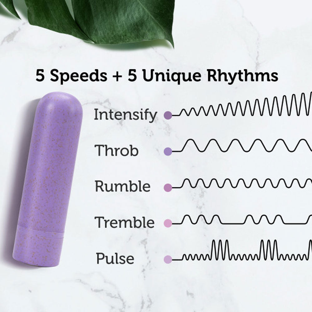 Gaia Eco Rechargeable Bullet Lilac USB Rechargeable Vibrator Purple BULLETS