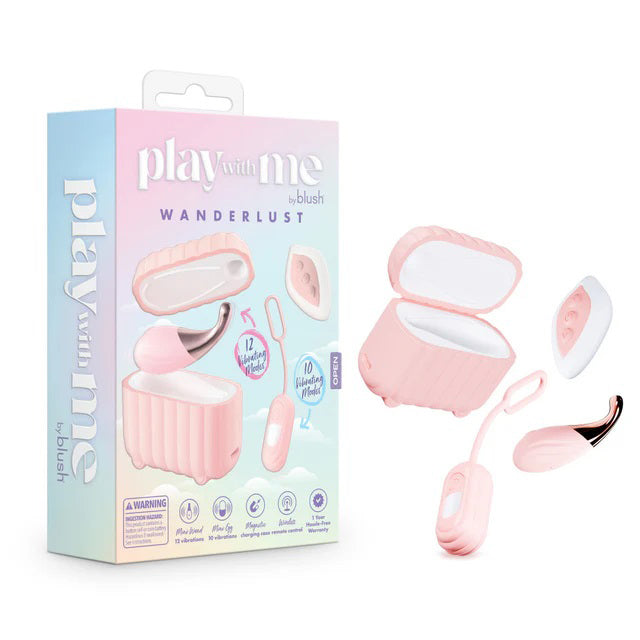 Play With Me Wanderlust Pink Vibrator With Charging Case Pink > Vibrators > Finger Vibrators