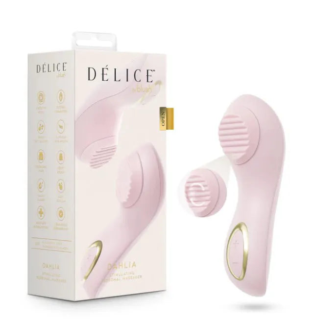 Delice Dahlia – Stimulating Personal Massager with Rotating Pearl Pink > Sex Toys For Ladies > Clitoral Vibrators and Stimulators Main image