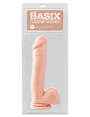 Basix Rubber Works 12 Inch Dong (Light) – Suction Cup Dildo Dildos & Dongs
