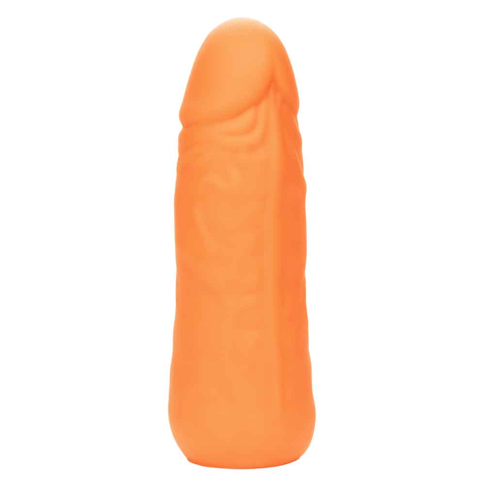 Mini Vibrating Studs 4.25"/10.75cm Liquid Silicone Vibrator Orange BULLETS