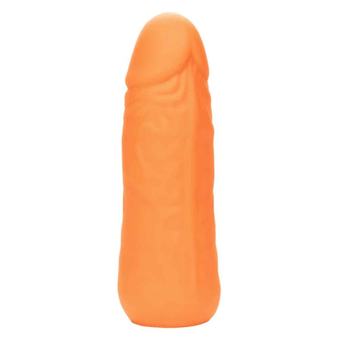 Mini Vibrating Studs 4.25"/10.75cm Liquid Silicone Vibrator Orange BULLETS