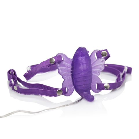 Venus Butterfly 2 Purple Clitoral Stimulator With Strap System BULLETS