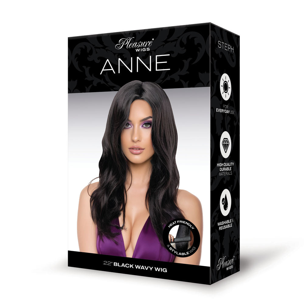 Anne Premium Stylable Wig (Black) – Sleek Glamorous Wig Black Wigs