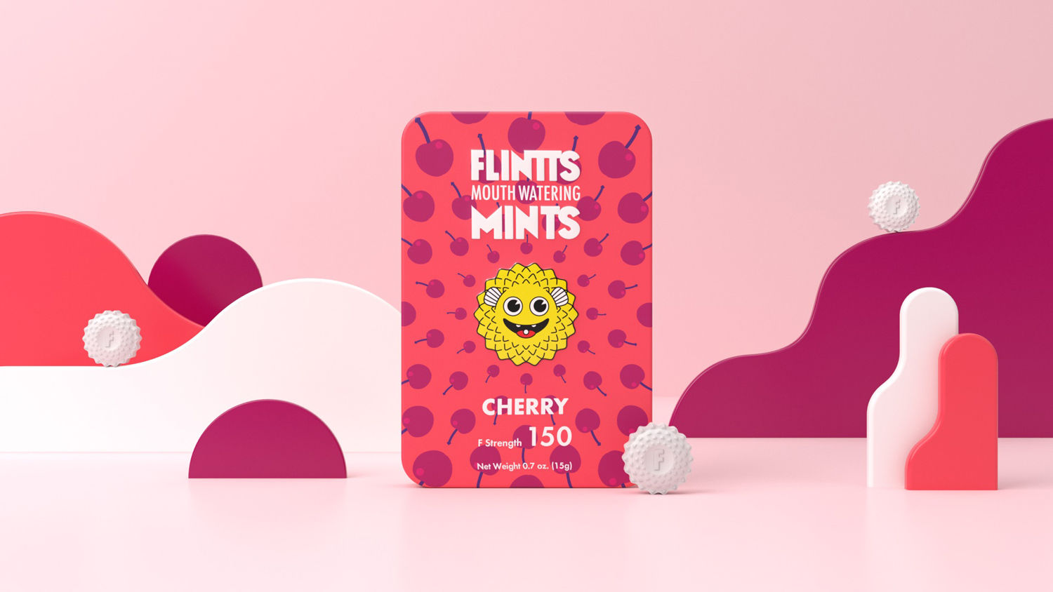 Flintts Cherry Mouth Watering Mints for Adult Intimacy Care Oral Gels & Sprays