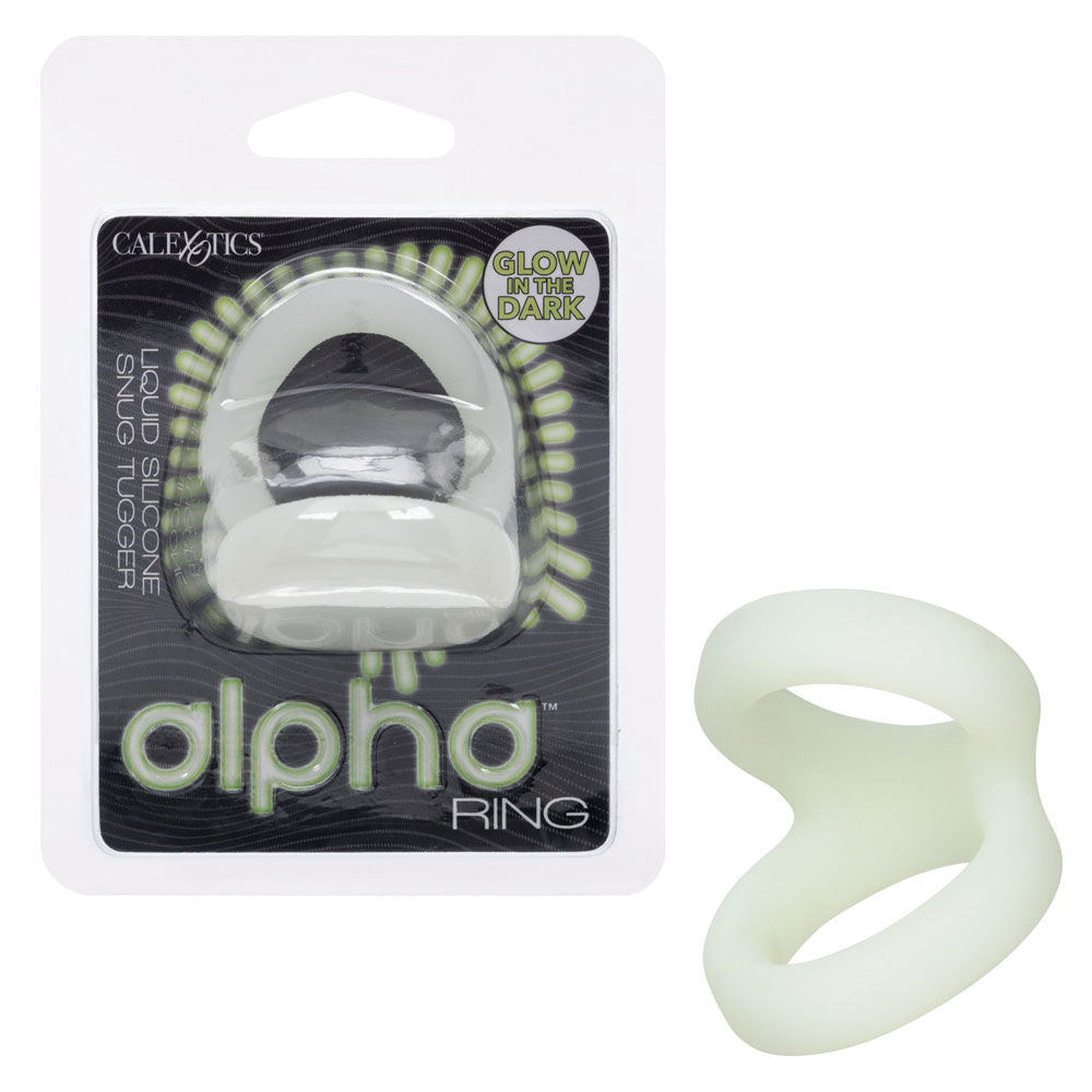 Alpha Liquid Silicone Snug Tugger (Black) – Premium Silicone Stamina Enhancer Sleeve > Cock Ring > Sling