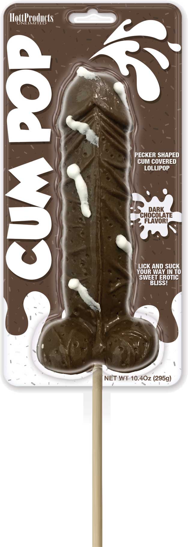 Cum Pops Dark Chocolate – Pecker Shaped Chocolate Lollipop Black > Novelties > Candy & Edible Items