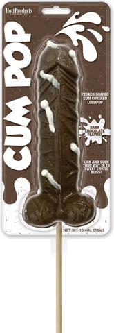 Cum Pops Dark Chocolate – Pecker Shaped Chocolate Lollipop Black > Novelties > Candy & Edible Items