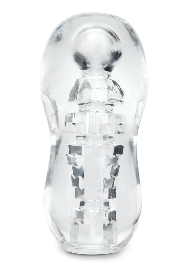 Zolo Gripz Spinner - Squeezable Clear Stroker Strokers - Manual