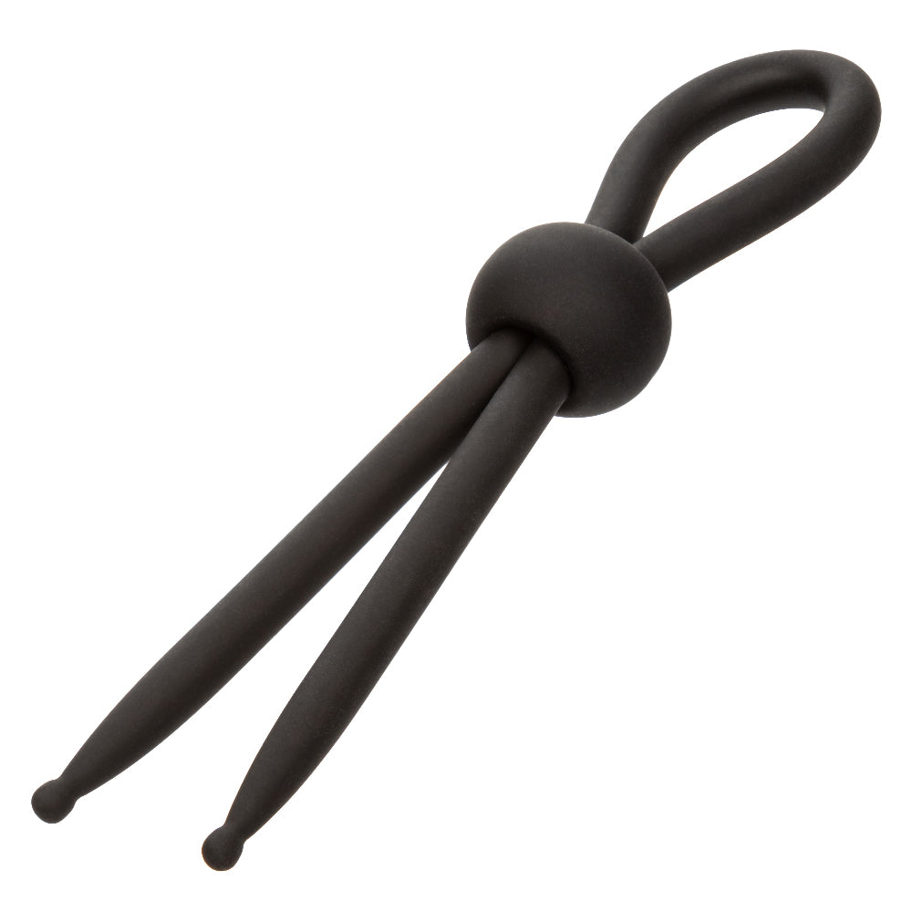 Alpha Liquid Silicone Lasso Ring Black Adjustable Size Stretchy Enhancer > Cock Ring > Adjustable