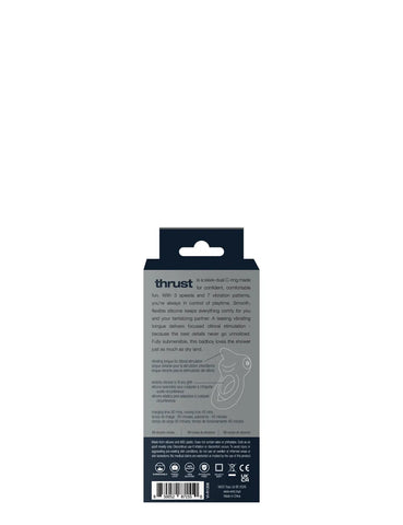Thrust Rechargeable Dual C-Ring – Silicone Vibrating C-Ring > Cock Ring > Vibrating