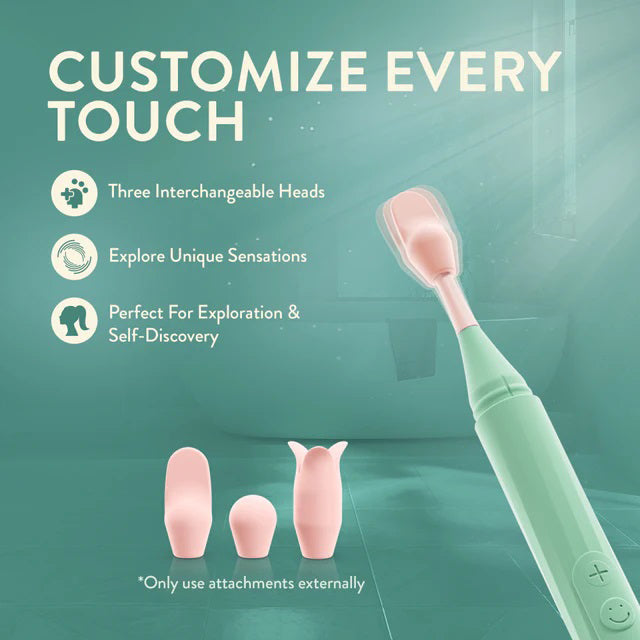 Blush Sage (Green) – Luxury Oscillating Wand Vibrator > Vibrators > Ladies > Clitoral Vibrators and Stimulators