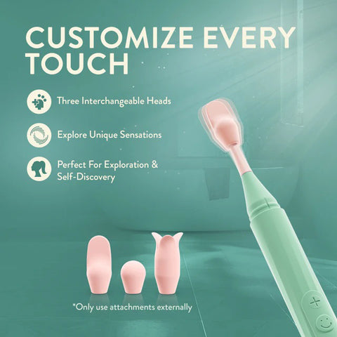 Blush Sage (Green) – Luxury Oscillating Wand Vibrator > Vibrators > Ladies > Clitoral Vibrators and Stimulators