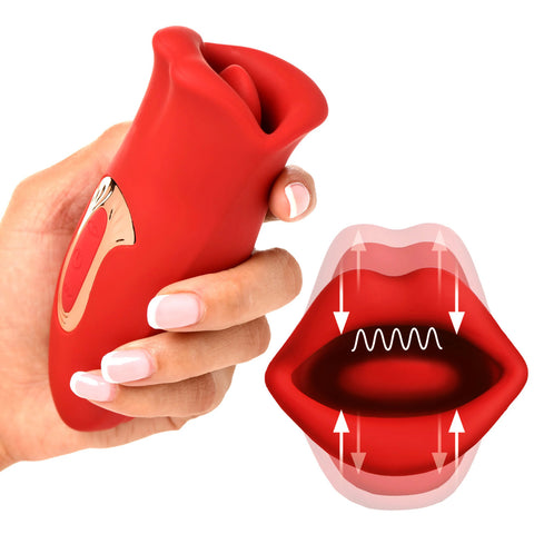 Lickgasm Kiss and Tell Mini Clitoral Vibrator Red Edition Clit Stimulators