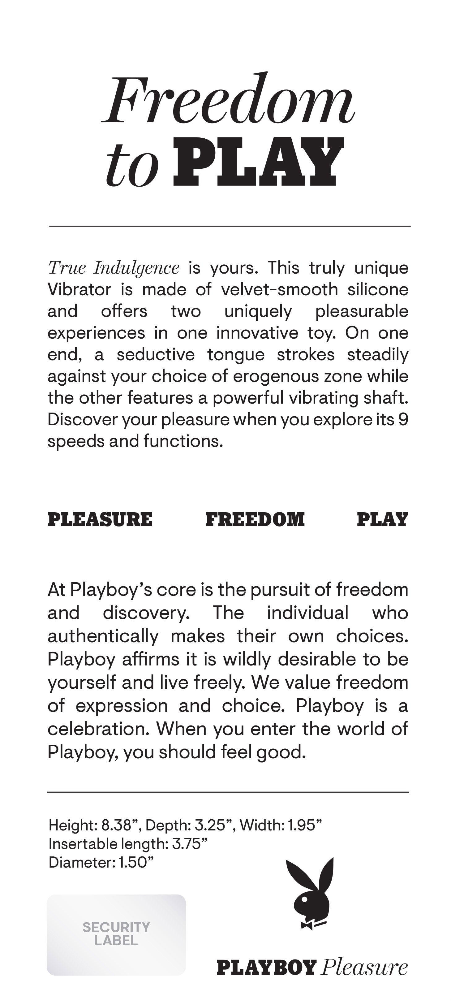 Playboy Pleasure True Indulgence (Teal) – Rechargeable Vibrator STIMULATORS