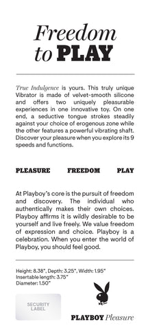 Playboy Pleasure True Indulgence (Teal) – Rechargeable Vibrator STIMULATORS