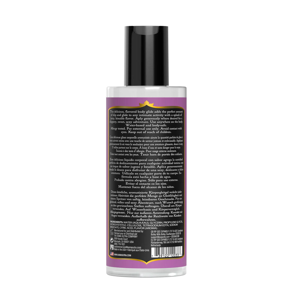 Kama Sutra Divine Nectars Raspberry Kiss Flavored Body Glide > Lube > Flavoured
