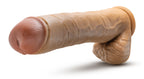 Dr. Michael 14 Inch Beige Realistic Dildo with Suction Base Tan Flesh Brown > Dildos > Oversized Toys