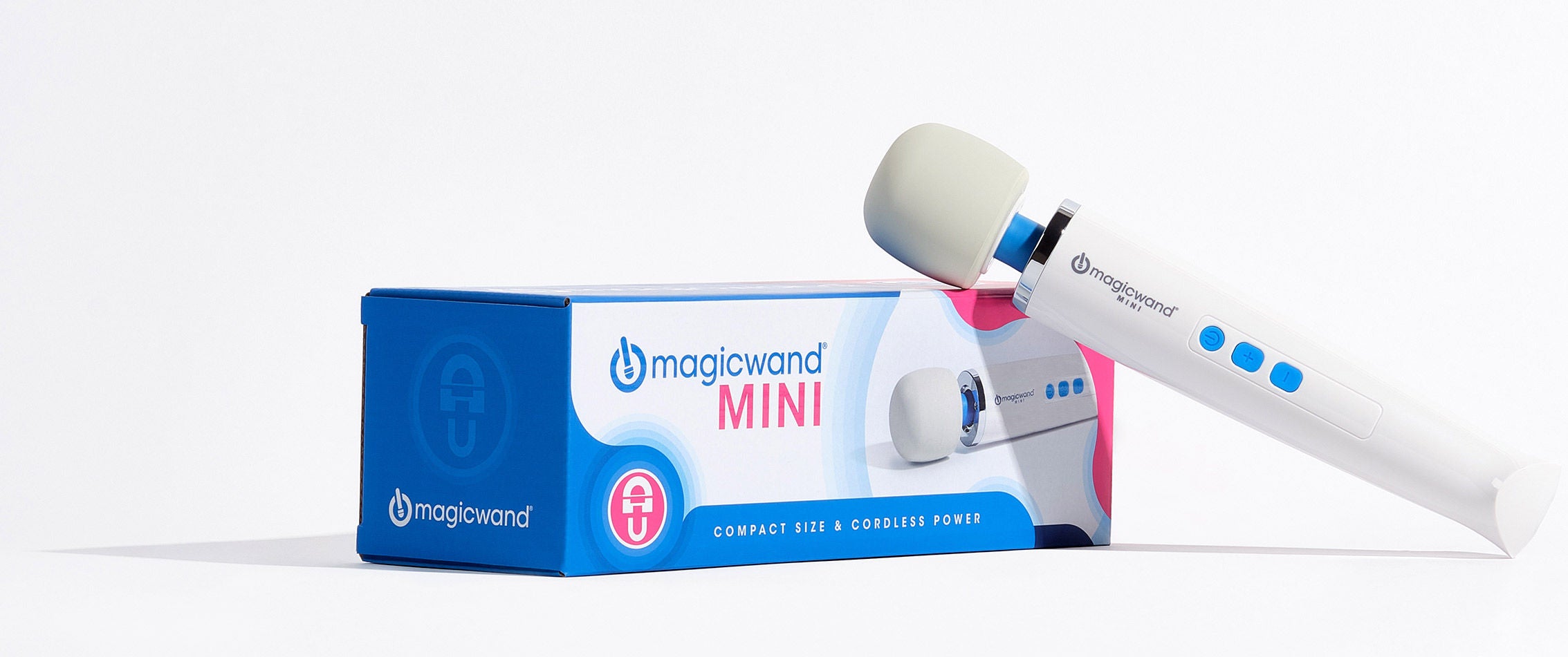 Magic Wand Mini White Rechargeable Wireless Clitoral Massager Electric Massager