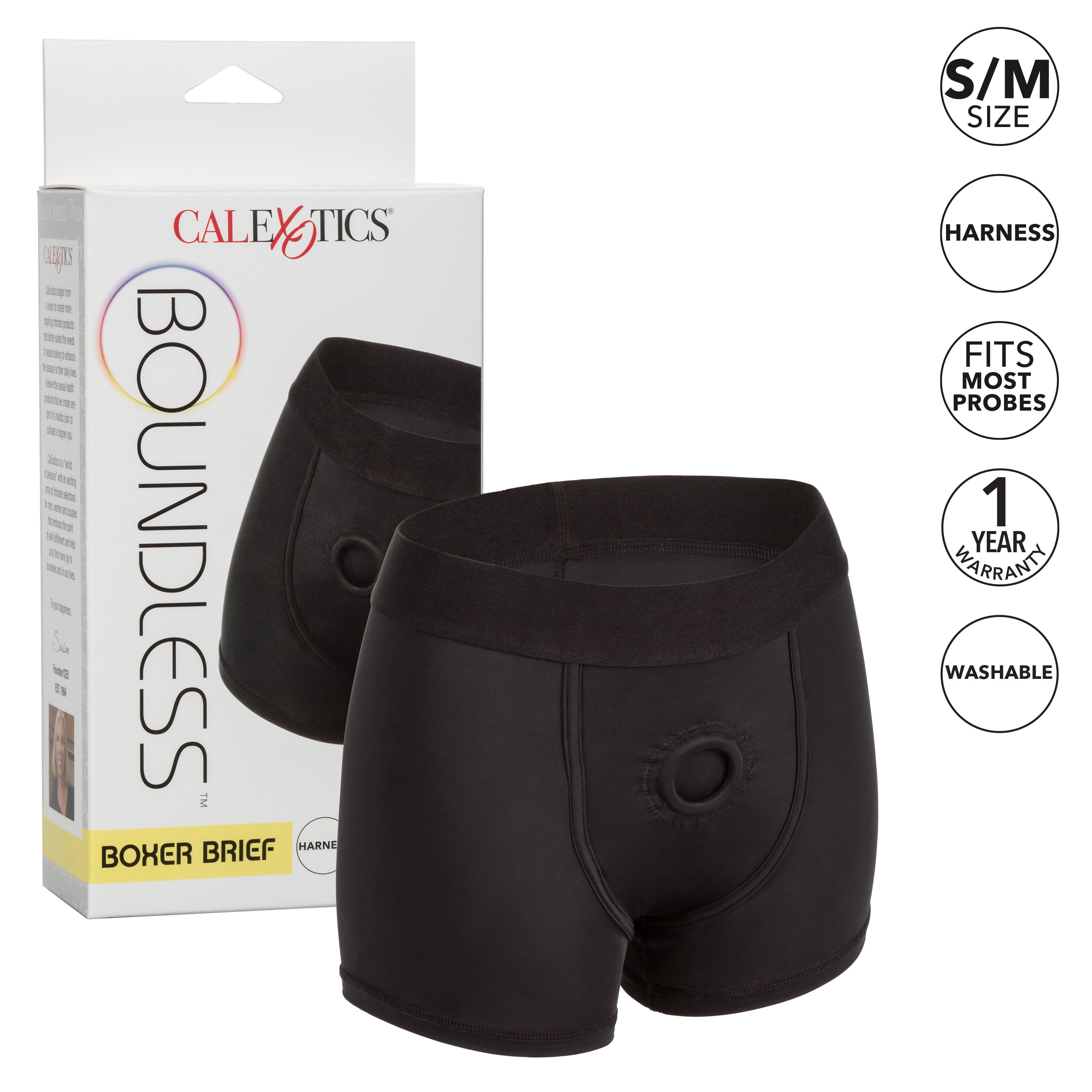 Boundless Boxer Brief Harness Small Medium Harnesses & Strap-Ons