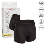Boundless Boxer Brief Harness Small Medium Black > Dildos > Strap On Harnesses