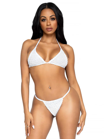 Leg Avenue Tempest Bikini Set (White) – One Size > Clothes > Womens > Swimwear