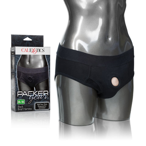 Packer Gear Black Brief Harness Comfortable Erotic Clothing Harnesses & Strap-Ons