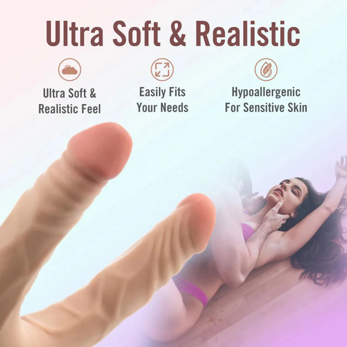 Dr. Skin Plus 14 Inch Posable Double Dong – Dual-Ended Dildo > Dildos > Double Dildos