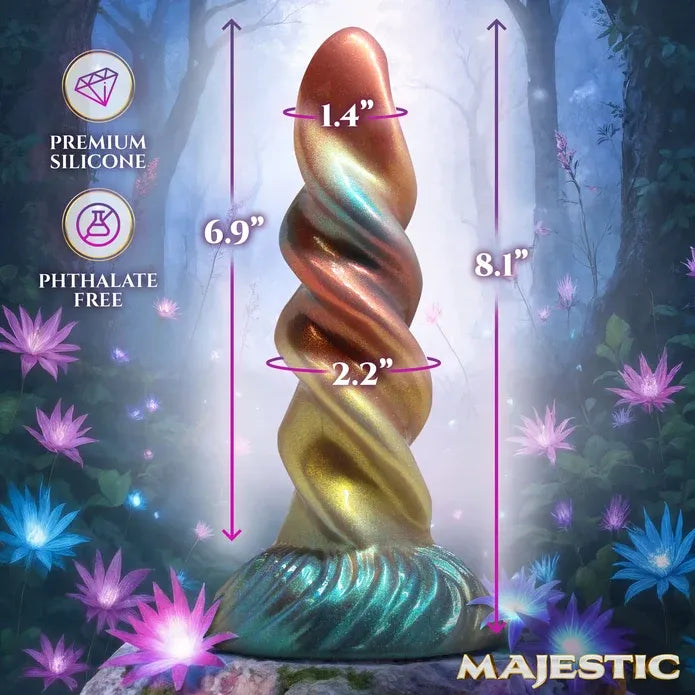 Celina Fairy Spiral Silicone Dildo 8.1 Inches > Dildos > Fantasy