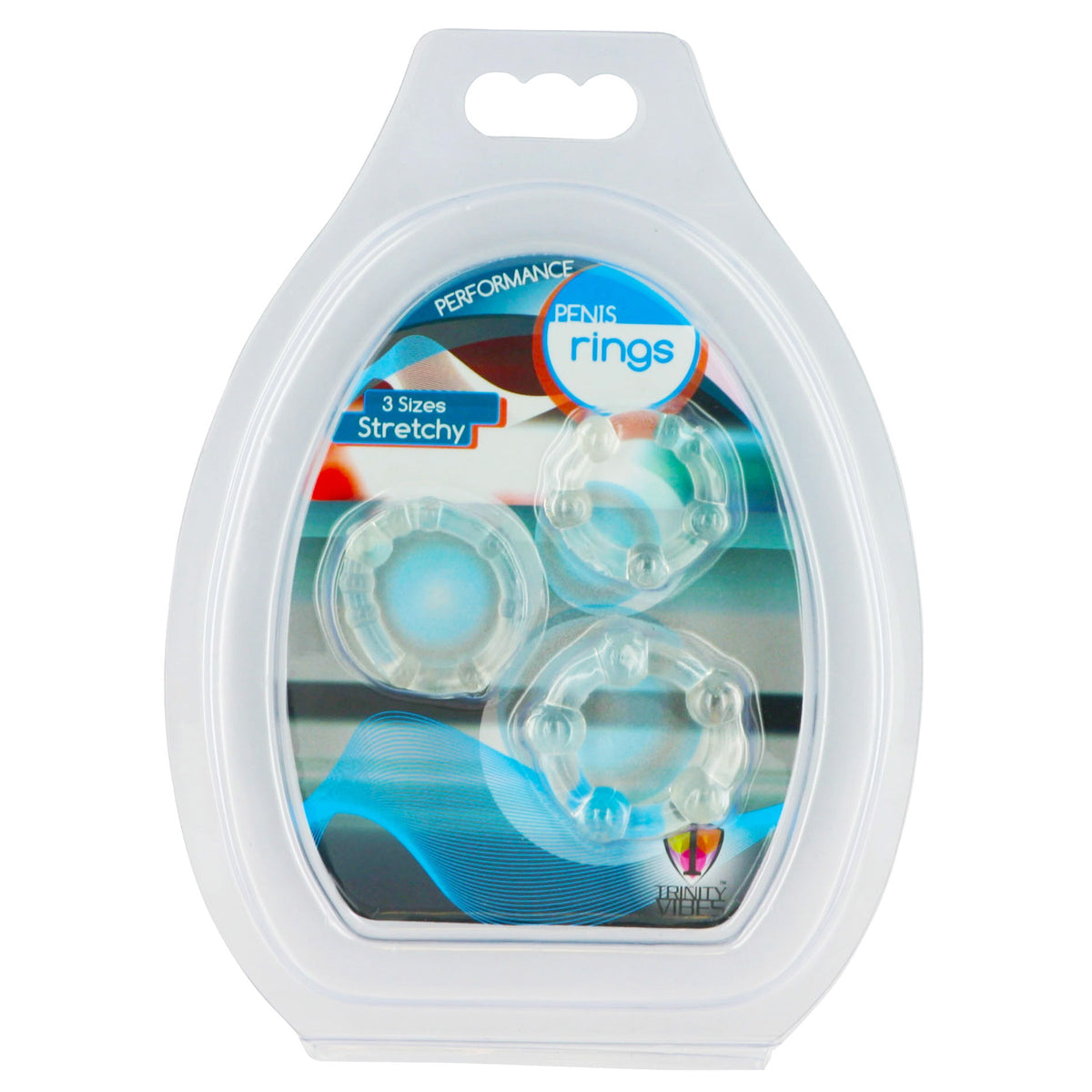 Clear Performance Penis Ring Set of 3 able Fit > Cock Ring > Sets