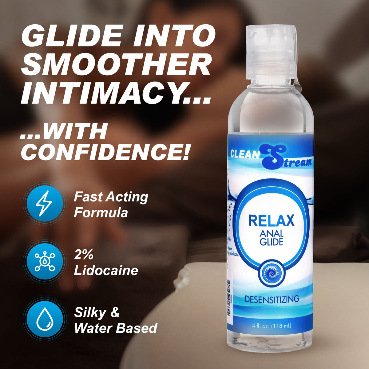 Relax Desensitizing Anal Lube 4oz – Silky Smooth Anal Lubricant > Lube > Anal