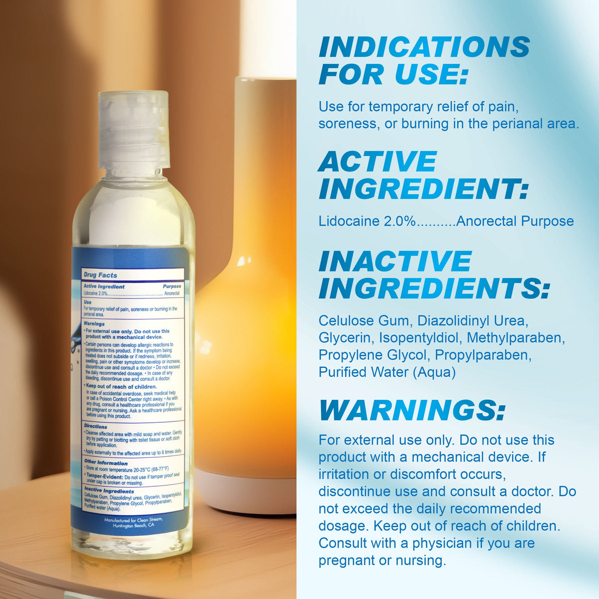 Relax Desensitizing Anal Lube 4oz – Silky Smooth Anal Lubricant > Lube > Anal