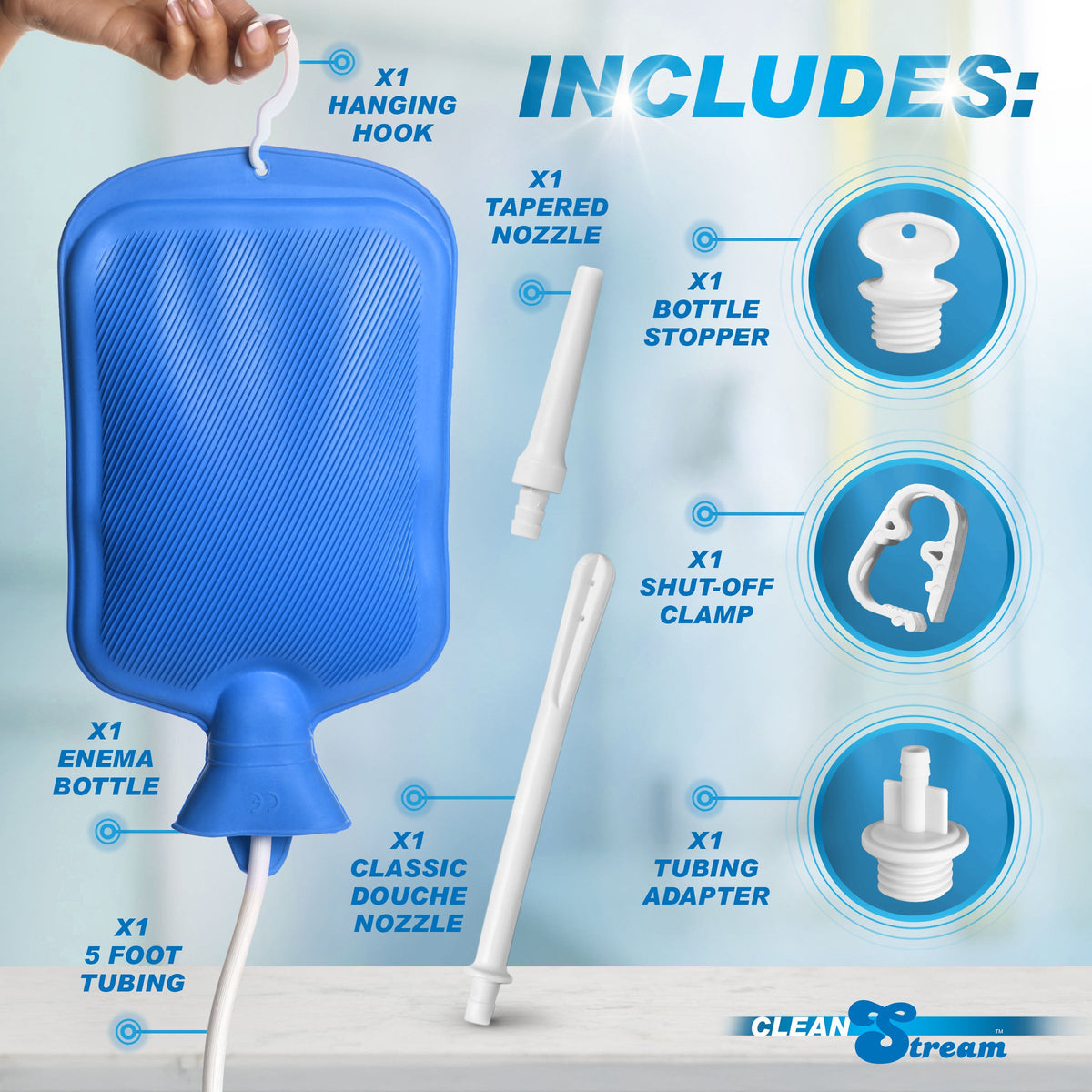 CleanStream Water Bottle Cleansing Kit – Complete Cleaning System > Essentials > Douches