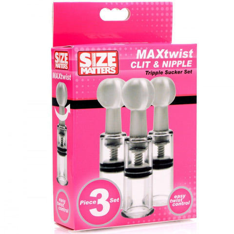 Size Matters Max Twist Clit And Nipple Suction Mini Set Nipple Stimulators
