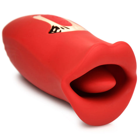 Lickgasm Kiss and Tell Mini Clitoral Vibrator Red Edition Clit Stimulators