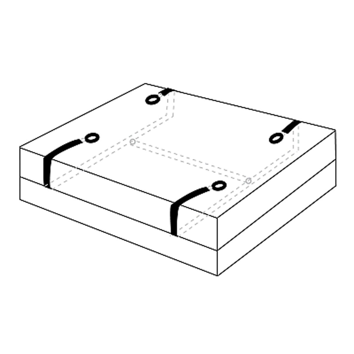 Hold Me Under Bed Restraint System with Soft Faux Fur Cuffs > Bondage Gear > Bed Restraints