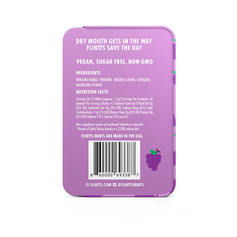 Flintts Luxury Grape Mints for Mouthwatering Intimacy Care Oral Gels & Sprays