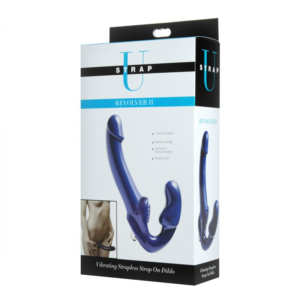 Revolver 2 10 Inch Vibrating Strapless Strap On Dildo Toy > Dildos > Strapless Strap Ons