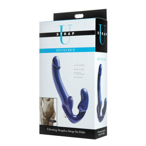 Xr Revolver 2 Vibrating Strapless Strap On Dildo Toy > Realistic Dildos and Vibes > Strapless Strap Ons