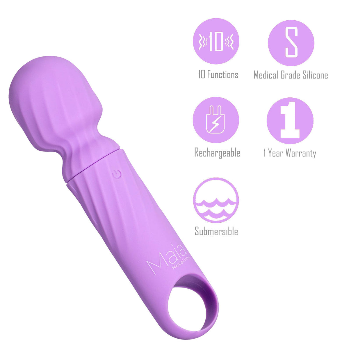 Maia Dolly Mini 12.7 cm USB Rechargeable Massage Wand > Sex Toys > Mini Massagers