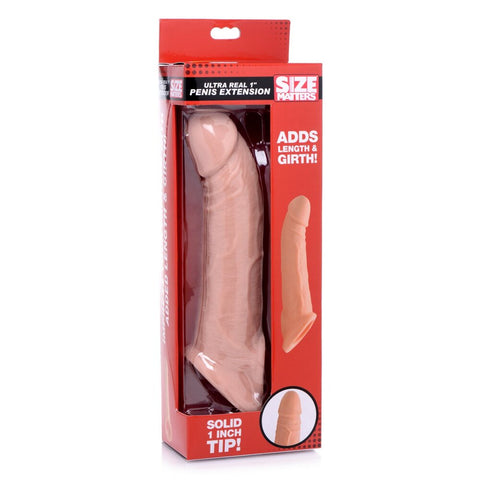 Size Matters Ultra Real 1 Inch Solid Tip Penis Extension SLEEVES