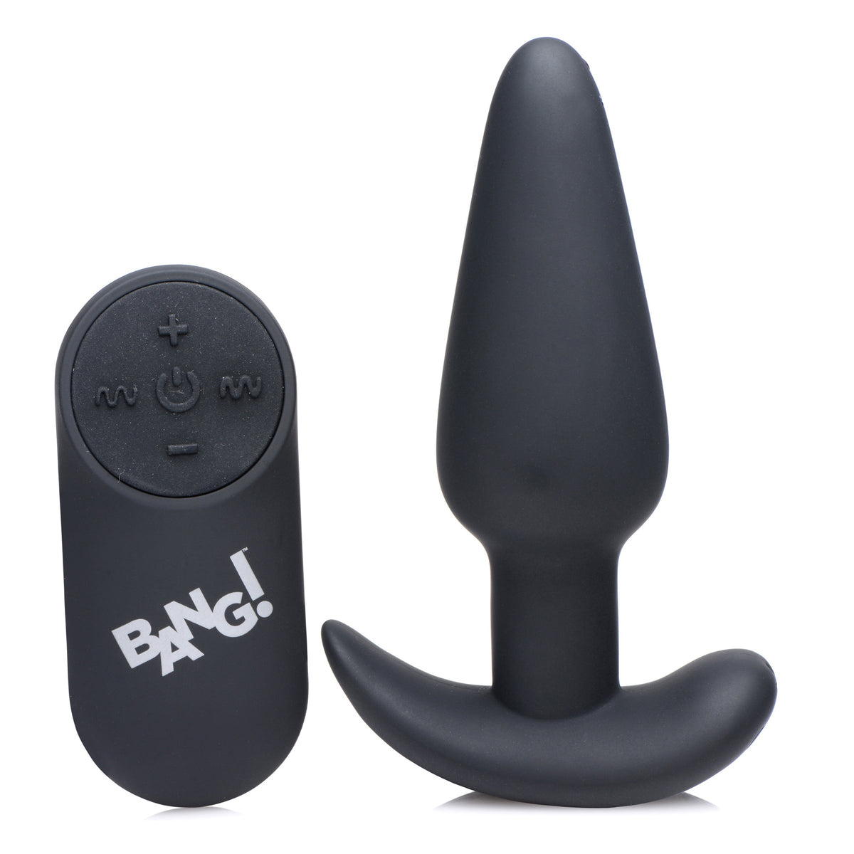 Silicone Butt Plug (Black) – Remote-Controlled 21X Vibrating Butt Plug > Anal Range > Vibrating Butt Plugs