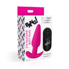 Remote Control 21x Silicone Butt Plug Vibrator Pink Toy > Anal Range > Vibrating Butt Plugs