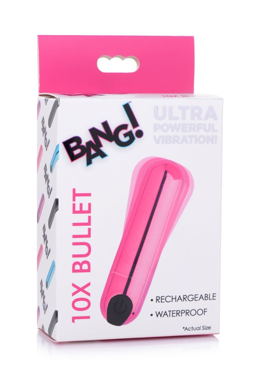 Bang! 10X Vibrating Metallic Bullet - USB Rechargeable Bullet BULLETS