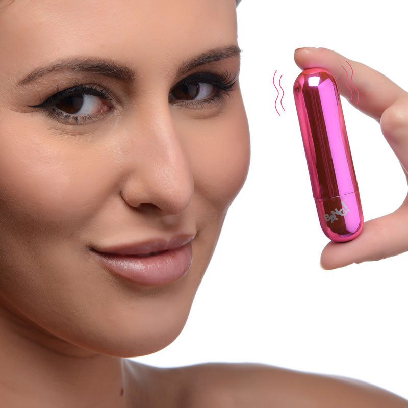 Bang! 10X Vibrating Metallic Bullet - USB Rechargeable Bullet BULLETS