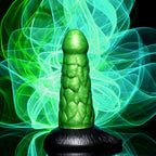 Creature Cocks Radioactive Reptile (Metallic Green) – 19cm Thick Scaly Silicone Dildo 7.5 Inch > Dildos > Fantasy