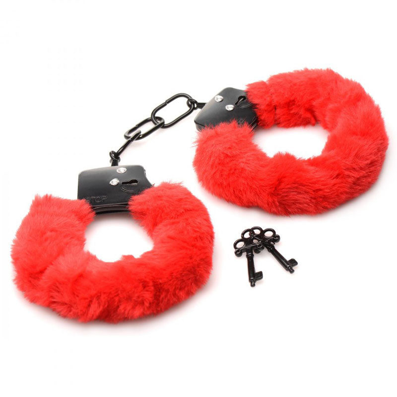 Master Series Cuffed in Fur Fluffy Handcuffs – Adjustable Metal Core Bondage Restraints > Bondage Gear > Handcuffs