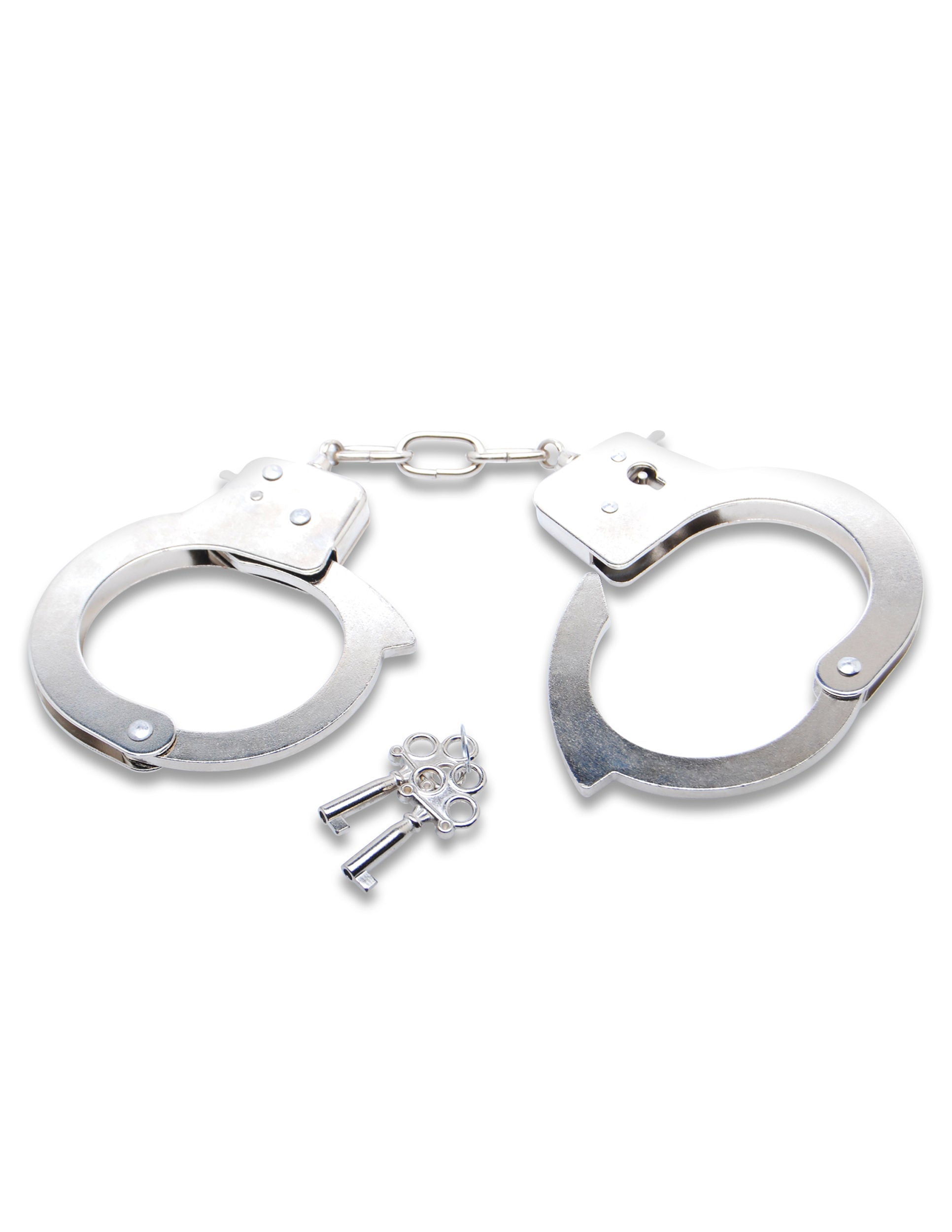 Fetish Fantasy Steel Handcuffs with Interchangeable Keys Set > Bondage Gear > Restraints
