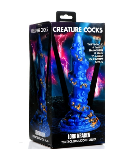 Creature Cocks The Kraken 7 Inch Fantasy Dildo Blue Fantasy Dongs